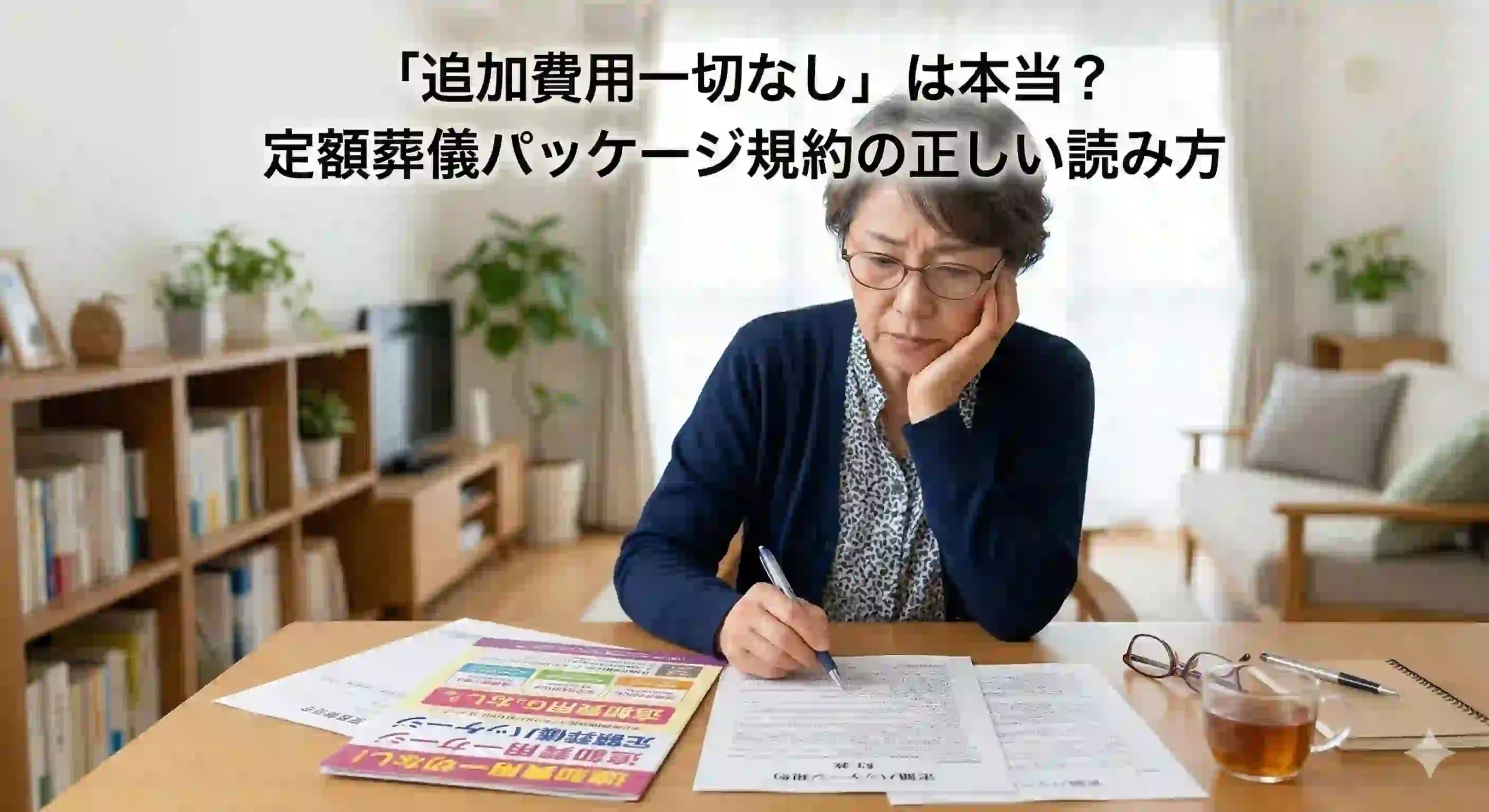「追加費用一切なし」は本当？定額葬儀パッケージ規約の正しい読み方