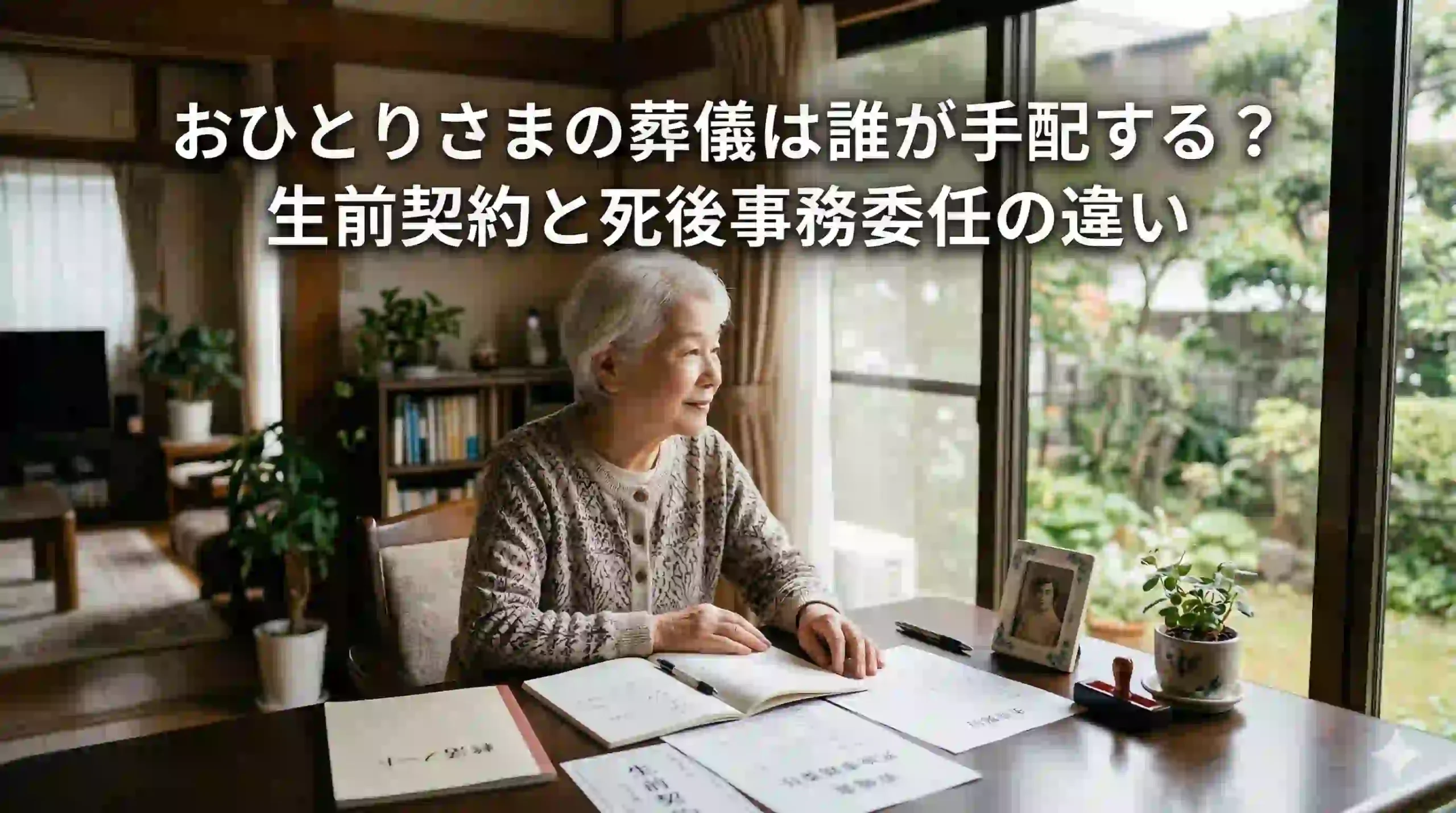 おひとりさまの葬儀は誰が手配する？生前契約と死後事務委任の違い