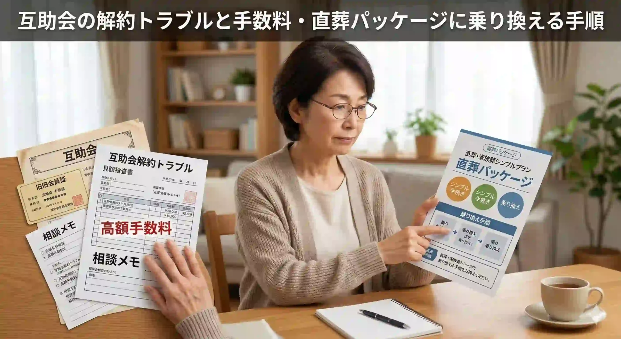 互助会の解約トラブルと手数料・直葬パッケージに乗り換える手順