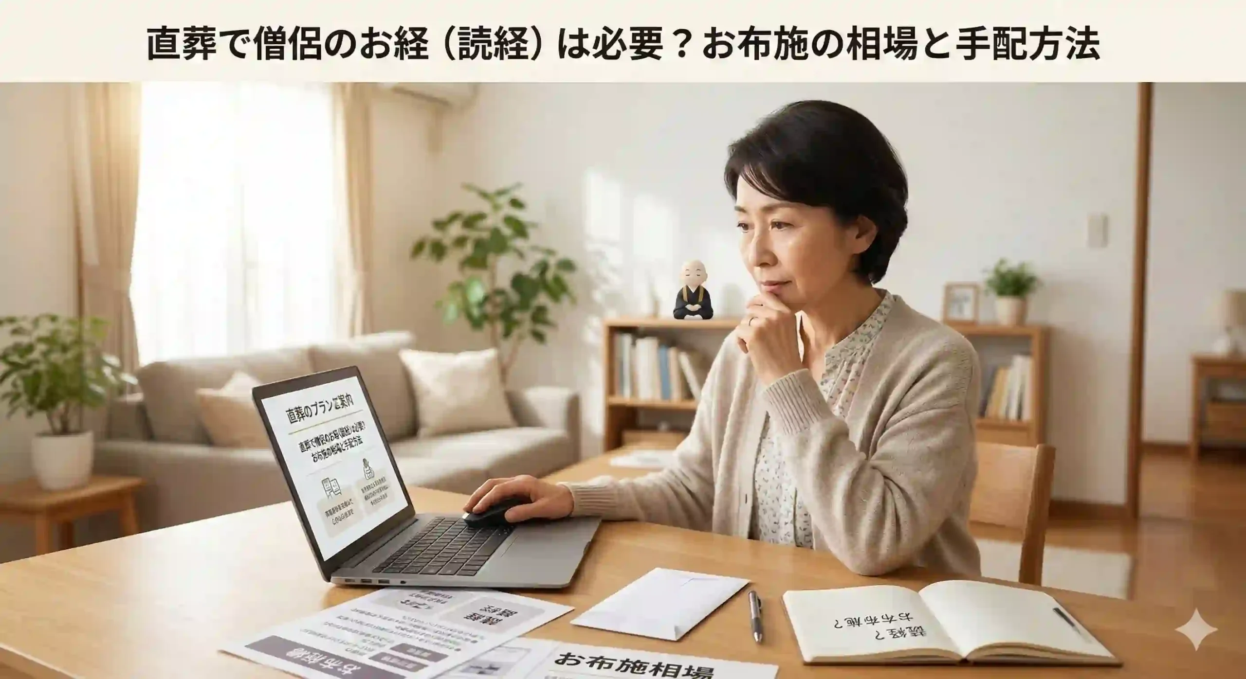 直葬で僧侶のお経（読経）は必要？お布施の相場と手配方法