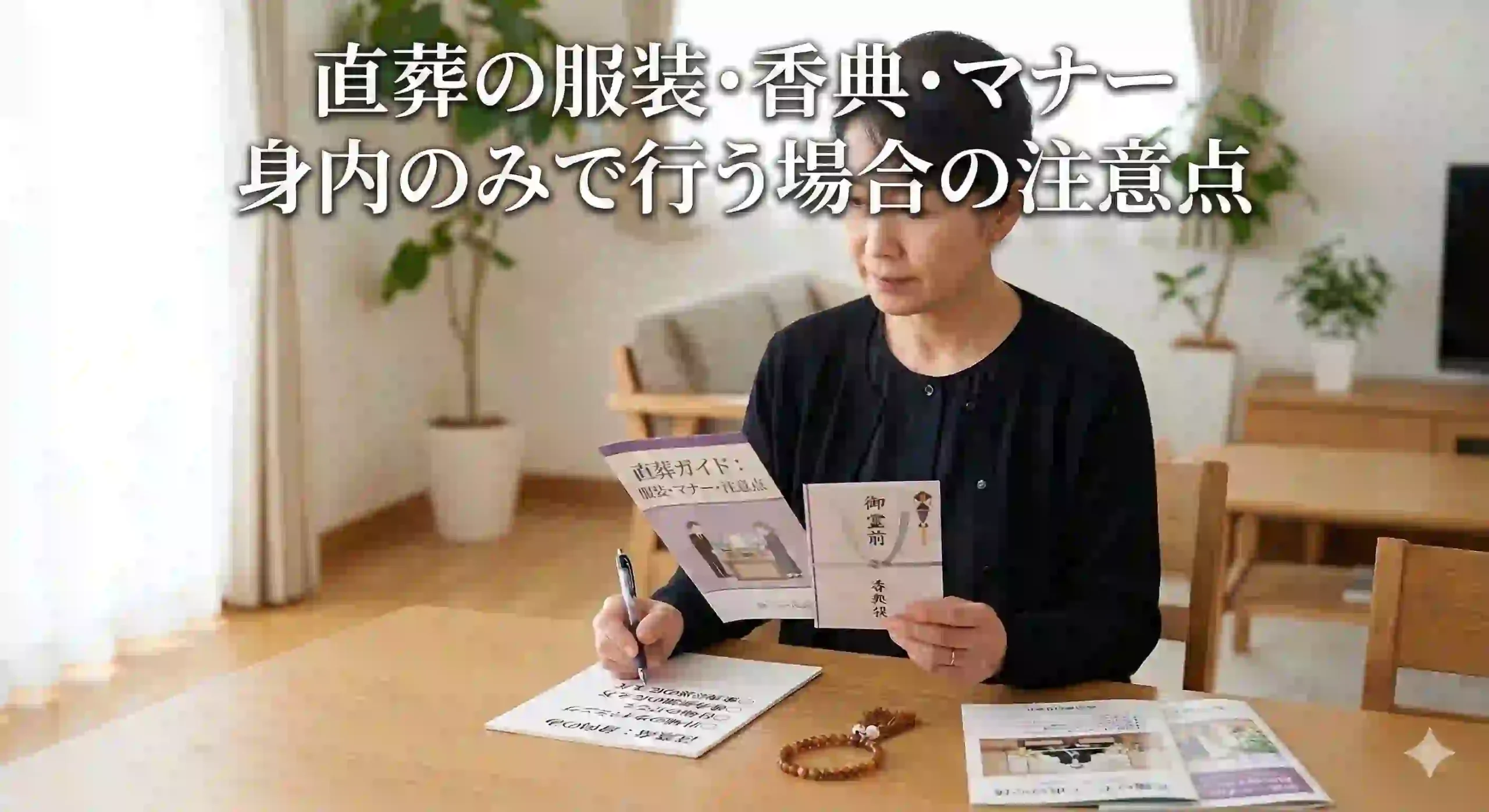 直葬の服装・香典・マナー・身内のみで行う場合の注意点
