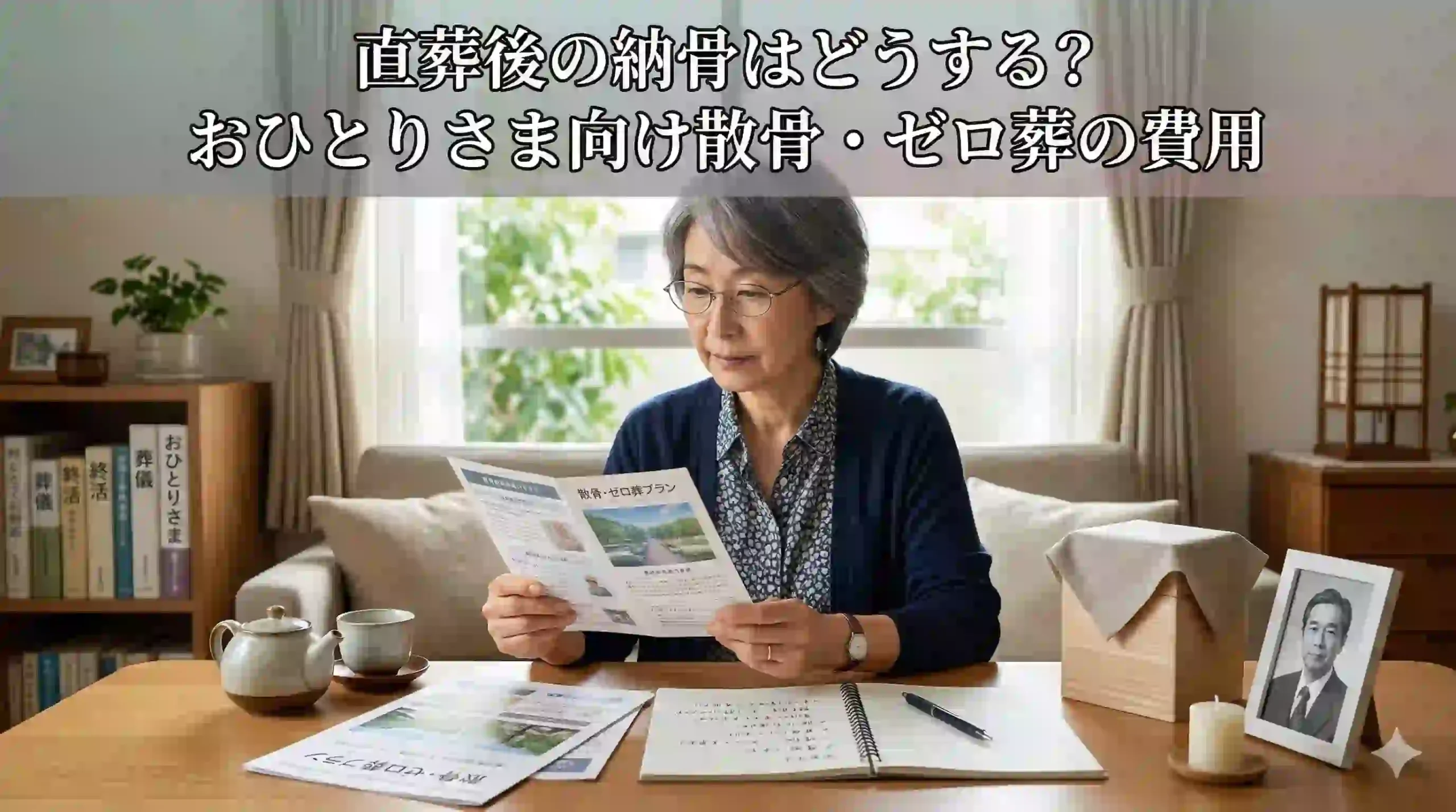 直葬後の納骨はどうする？おひとりさま向け散骨・ゼロ葬の費用
