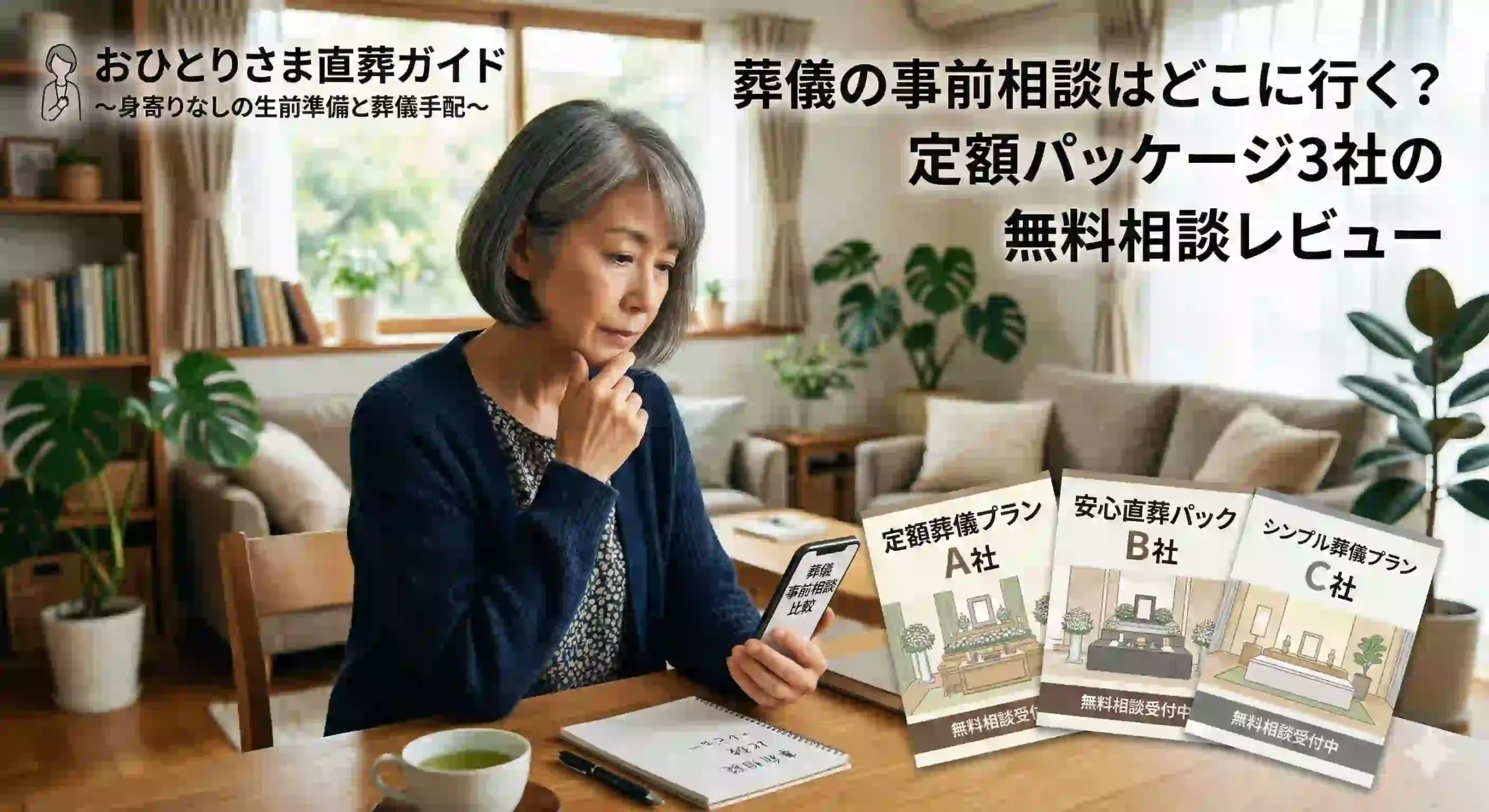 葬儀の事前相談はどこに行く？定額パッケージ3社の無料相談レビュー