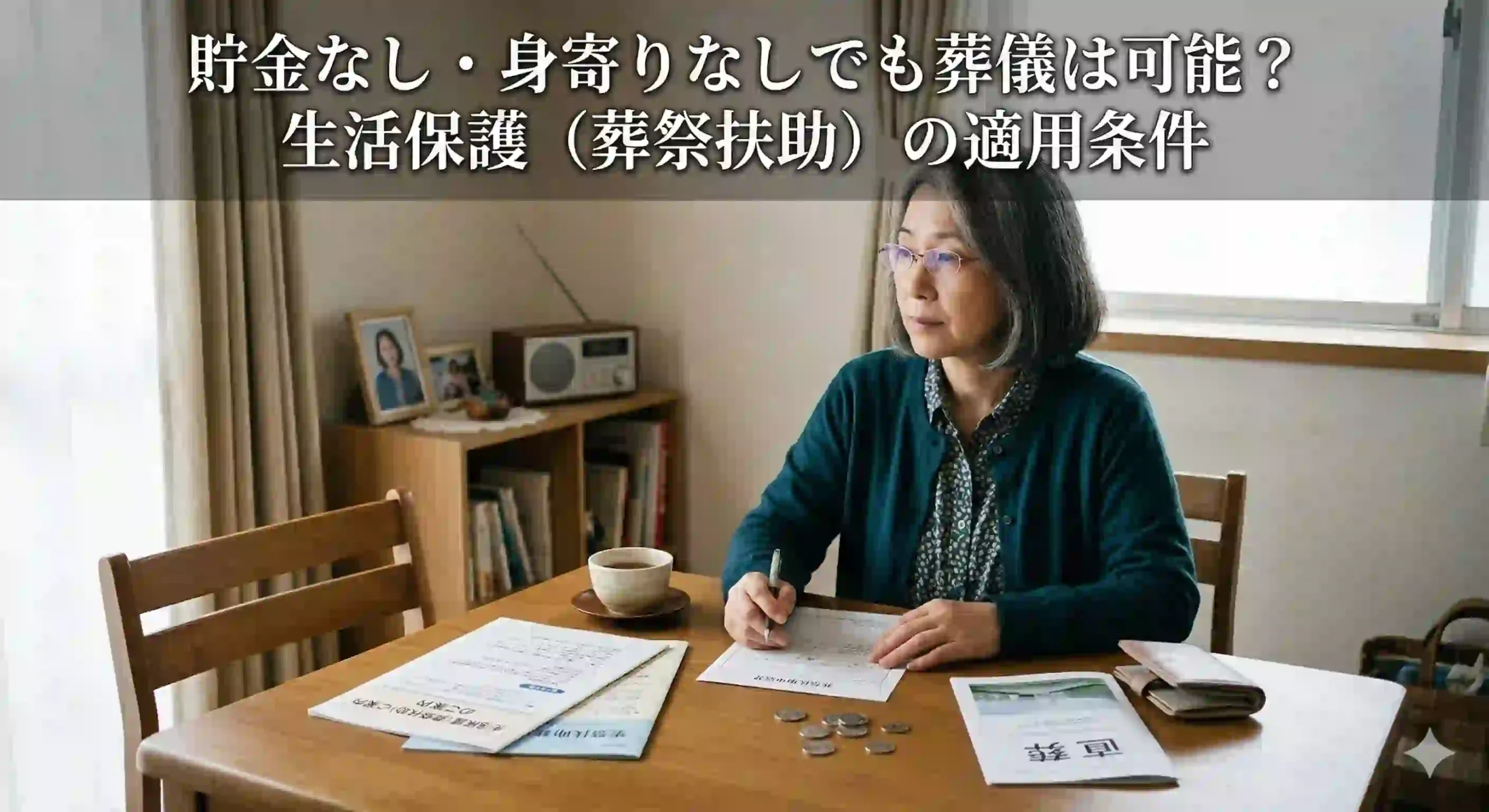 貯金なし・身寄りなしでも葬儀は可能？生活保護（葬祭扶助）の適用条件