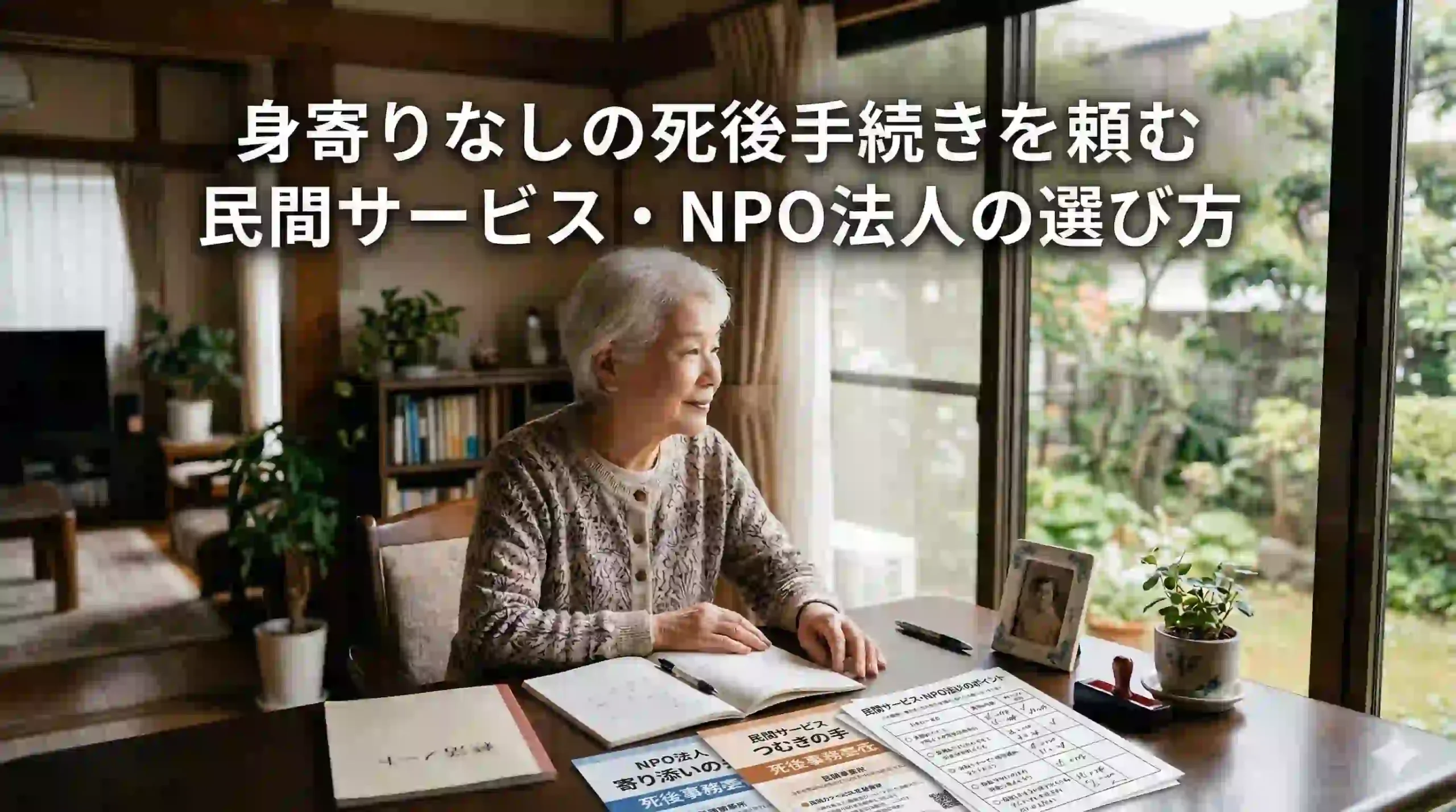 身寄りなしの死後手続きを頼む民間サービス・NPO法人の選び方